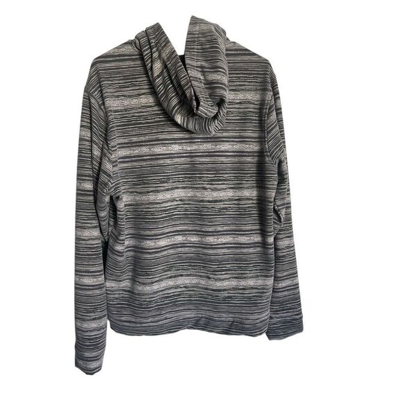 Sherpa Adventure Gear Womens Gray Striped Sustainable Zip Up Hoodie Size Large - Picture 2 of 8